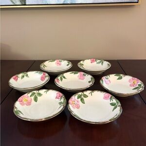 Franciscan Desert Rose- Fruit/Dessert/Sauce Bowls (7)